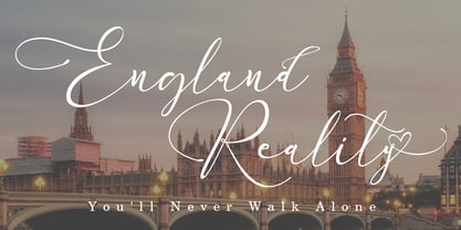 England Reality Font Poster 8