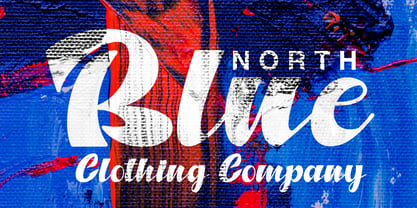 North Blue Font Poster 7