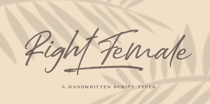 Right Female Font Poster 5