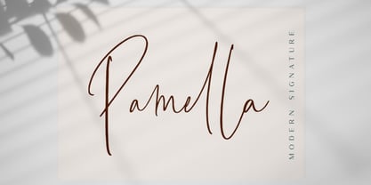 Pamella Font Poster 12