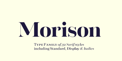 Morison Font Poster 11
