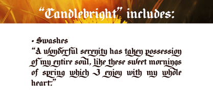 Candlebright Font Poster 4