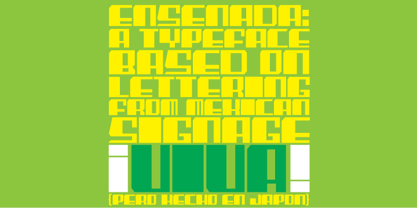 Ensenada Font Poster 1