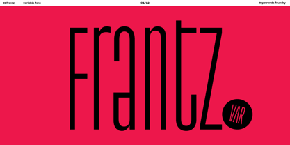 TT Frantz Font Poster 1