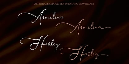 Asmelina Harley Font Poster 2