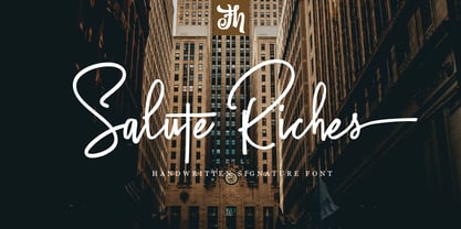 Salute Riches Font Poster 9