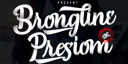 Brongline Presiom Font Poster 5