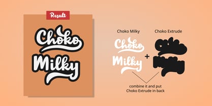 Choko Milky Font Poster 9