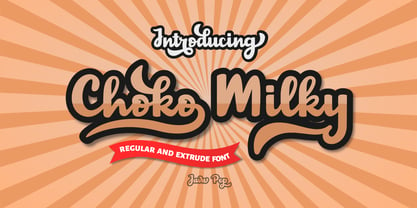 Choko Milky Font Poster 10