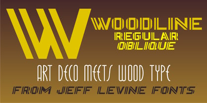 Woodline Font Poster 5