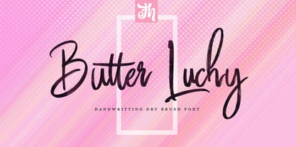Butter Luchy Font Poster 9