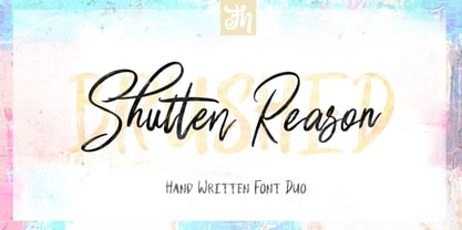Shutten Reason Font Poster 5