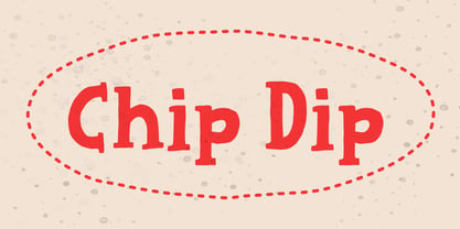 Chip Dip Font Poster 8