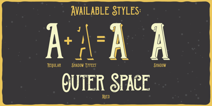 Outer Space Font Poster 8