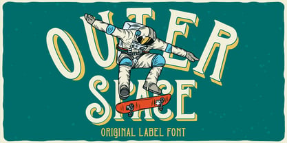 Outer Space Font Poster 9
