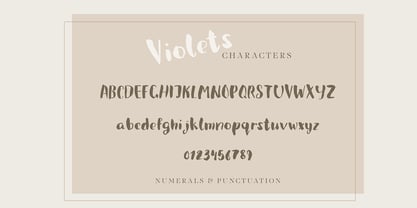Violets Font Poster 1