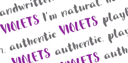 Violets Font Poster 9