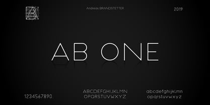 AB One Font Poster 1