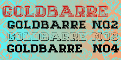 Goldbarre Font Poster 3