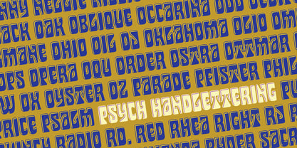 Psych Handlettering Fuente Póster 3