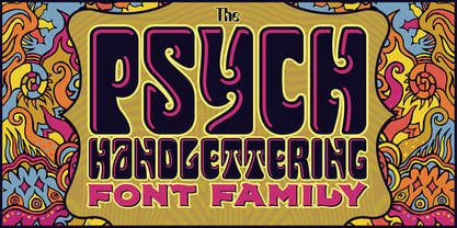 Psych Handlettering Fuente Póster 1