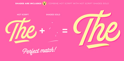 Hot Script Font Poster 16