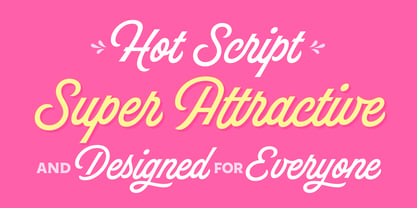 Hot Script Font Poster 14