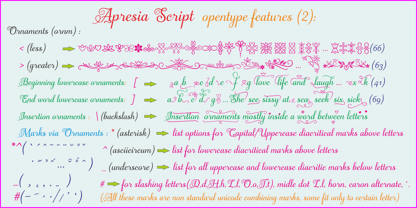 Apresia Script Font Poster 9