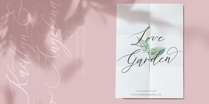 Beauty Flowers Font Poster 7