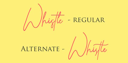 Whistle Font Poster 5