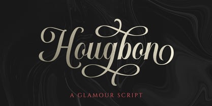 Hougbon Script Font Poster 6