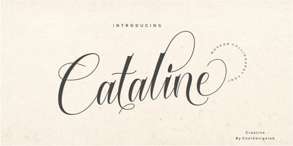Cataline Script Font Poster 1