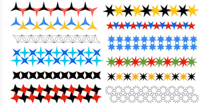Ingy Star Tilings Font Poster 1