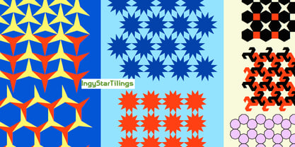 Ingy Star Tilings Fuente Póster 3