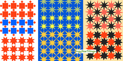 Ingy Star Tilings Fuente Póster 5