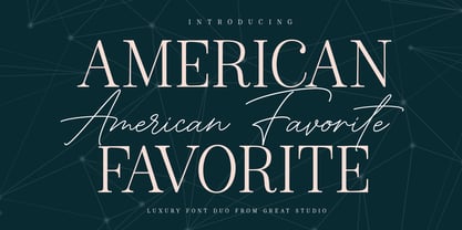 American Favorite Script Font Poster 1