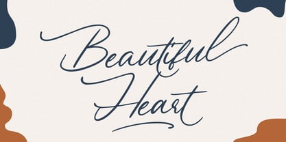 Beautiful Heart Font Poster 15