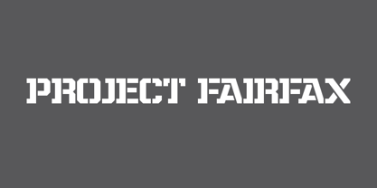 Project Fairfax Font Poster 1