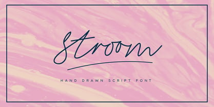 Stroom Script Font Poster 1