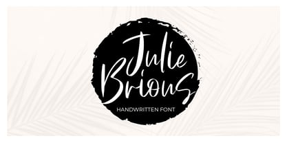 Julie Brious Font Poster 7