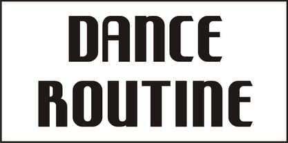 Dance Routine Font Poster 4