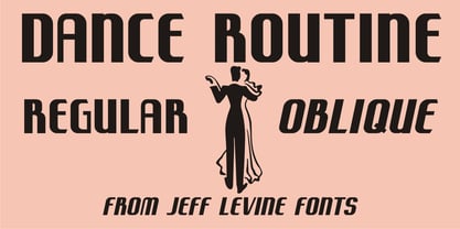 Dance Routine Font Poster 5