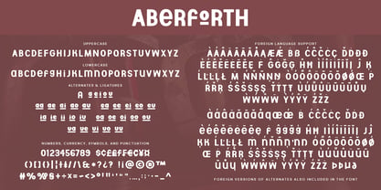 Aberforth Font Poster 2
