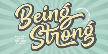 Being Strong Font Poster 9