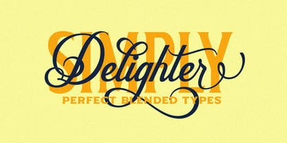 Delighter Script Font Poster 6