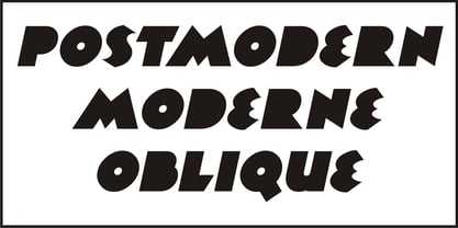Postmodern Moderne Font Poster 2