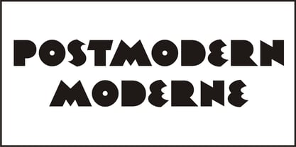 Postmodern Moderne Font Poster 4