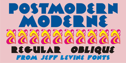 Postmodern Moderne Font Poster 5