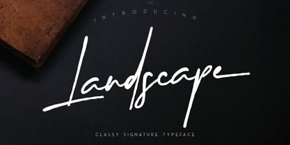 Landscape Font Poster 10