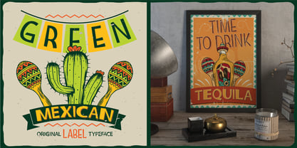 Green Mexican Font Poster 2